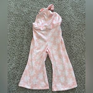 Charming Pink Floral Kids Bodysuit